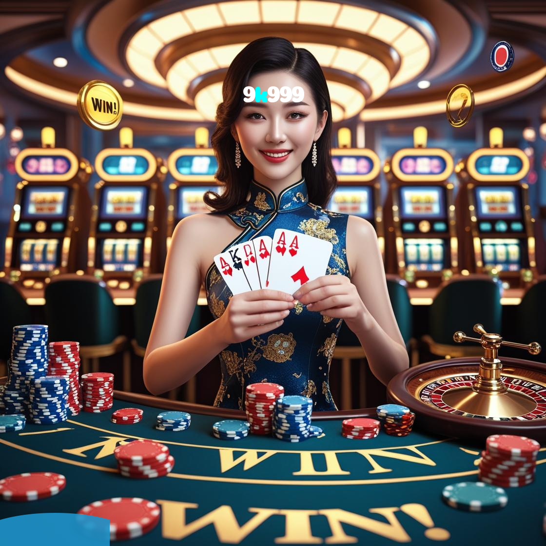 9k999:Jogue nas mesas de poker e se torne um campeão das cartas!